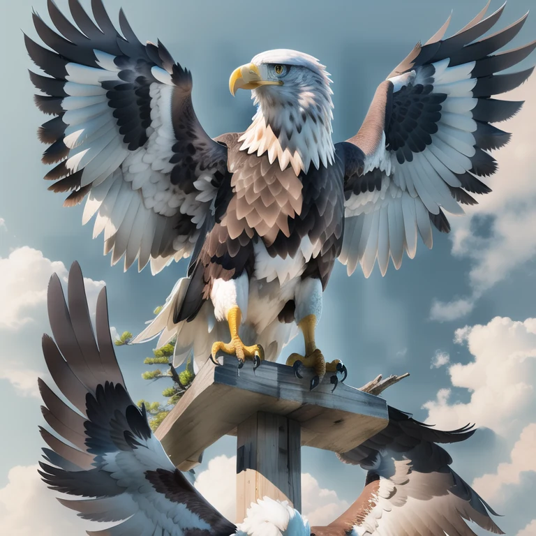 Artistic QR code generated from the prompt: Eagle
