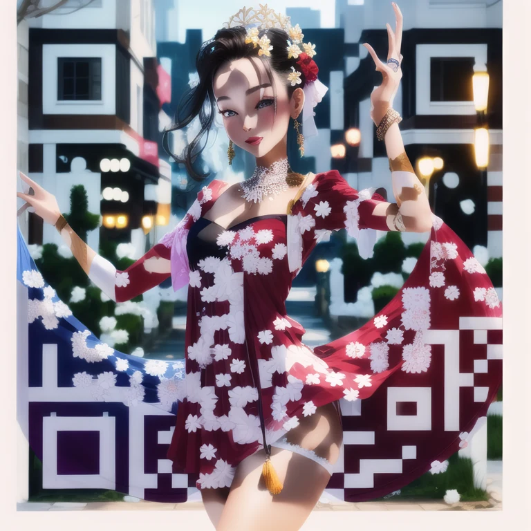 Artistic QR code generated from the prompt: Beauty