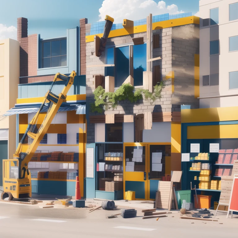 Artistic QR code generated from the prompt: A store with tools for construction