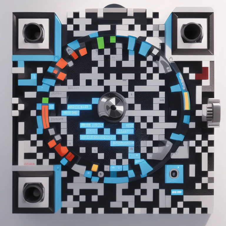 Artistic QR code generated from the prompt: dimant play buton