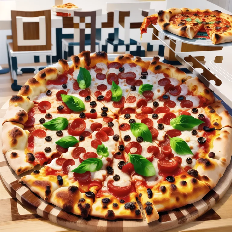 Artistic QR code generated from the prompt: pizza